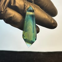 Image 5 of Crystal Pendant 2 - Aquatic Opalescent Twist