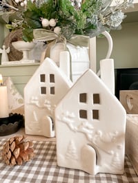 Image 1 of SALE! White Christmas Cottages ( Set or Singles )