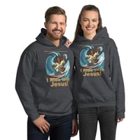 Image 11 of I Ride With Jesus Surfing Dark Unisex Hoodie