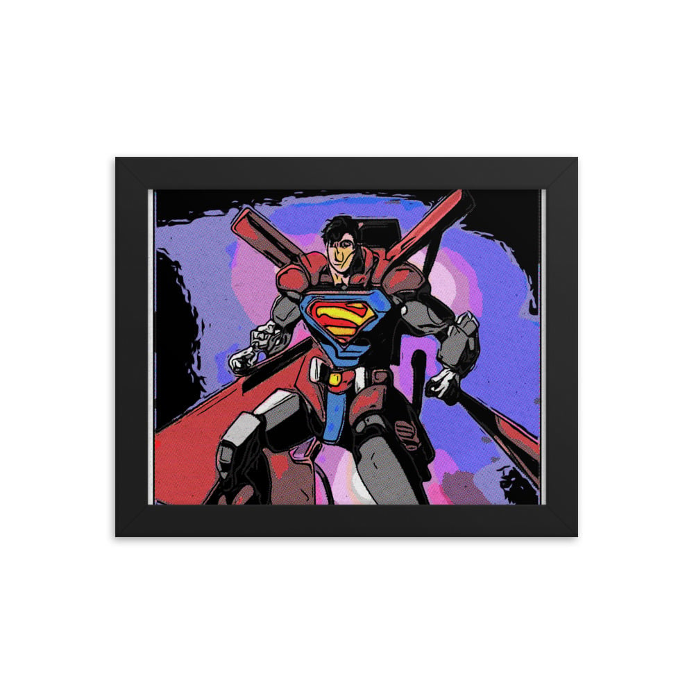 ZEN EXP - Robo-Superman Framed photo paper poster