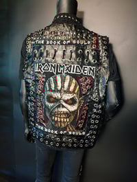 Image 6 of CUSTOM MADE MENS DENIM METAL BATTLE VESTS 