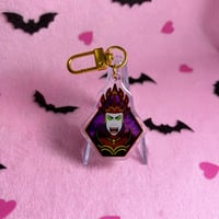 Image 1 of 1.5 Inch Acrylic S4 Hexadecimal Key Chain