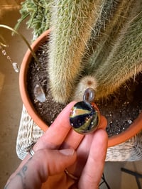 Image 3 of “a trip down rainbow road” crushed opal pendant