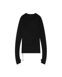 Image 1 of Hooded Fract Sleeve Black