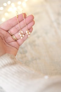 Image 1 of Fresh Water Pearl Drop Earrings