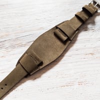 Image 4 of Hunter Green Suede Bund Strap