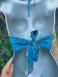 Image 4 of Reversible Top blue/multi colours