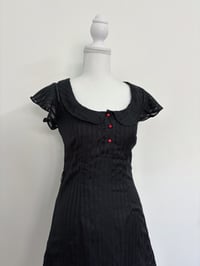 Image 3 of 00s Black polka dots dress // XS