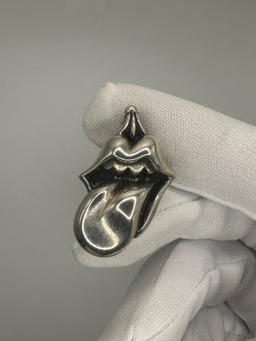 Image of Rare 2002 Chrome Hearts Sterling Silver Rolling Stones Pendant