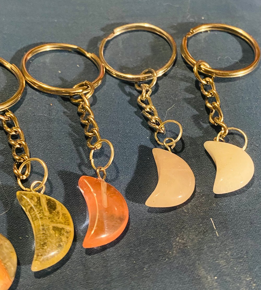 Image of Moon Crystal Keychains 