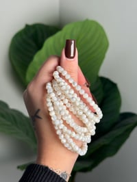 Image 1 of MOTHER OF PEARL BEADED BRACELETS 4MM