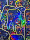DMT mailbox holographic stickers