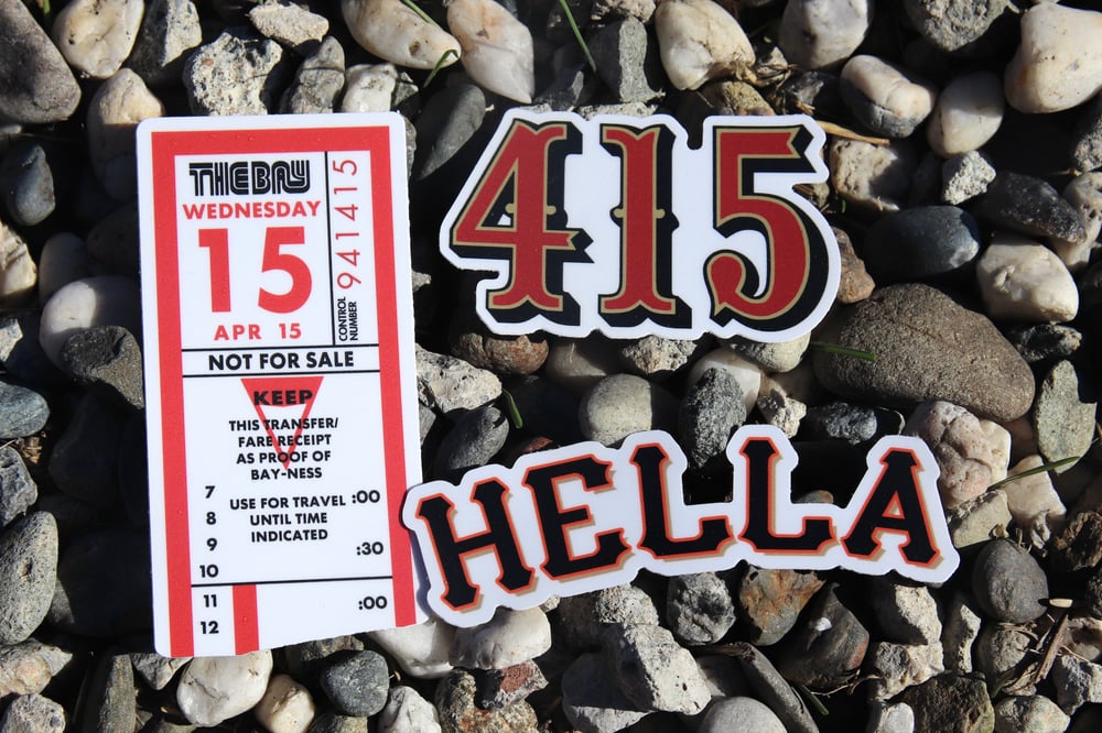 Image of 415 Stickers - Individual and 3-Pack