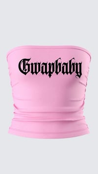 Gwapbaby Pink Tube Top (ATP Font/Blk) 