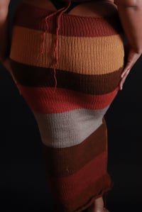 Image 4 of Front Tie Knit Maxi Dress