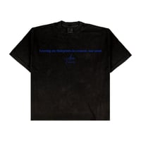 Image 5 of Black “Footprints” Drop Shoulder T-Shirt