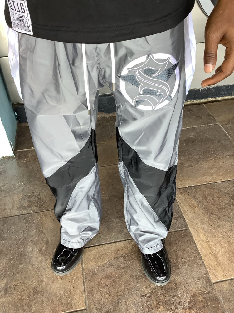 Image of Black Windbreaker Set