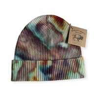 Image 1 of Adult Knit Cuff Beanie in Alchemy Ice Dye