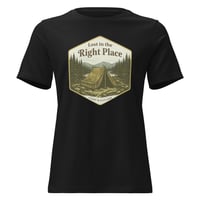 Image 3 of Women's Relaxed T-Shirt, Lost in the Right Place T-Shirt | Camping Explore Outdoor Graphic Tee