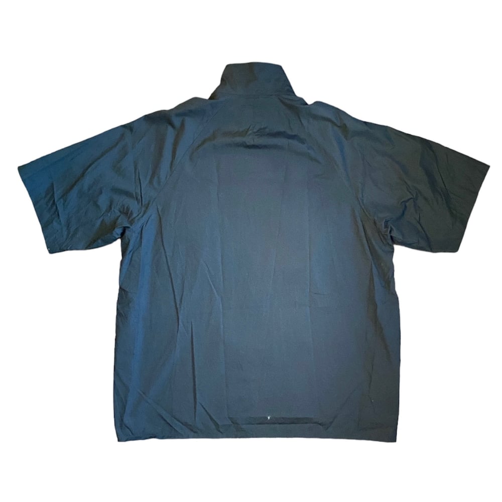 Yohji Yamamoto Syte Double Zip Oversized Short Sleeve High Neck Shirt   