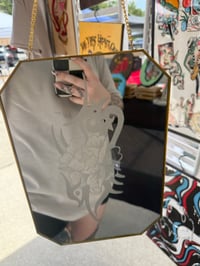 Image 1 of Gold hanging mirror 