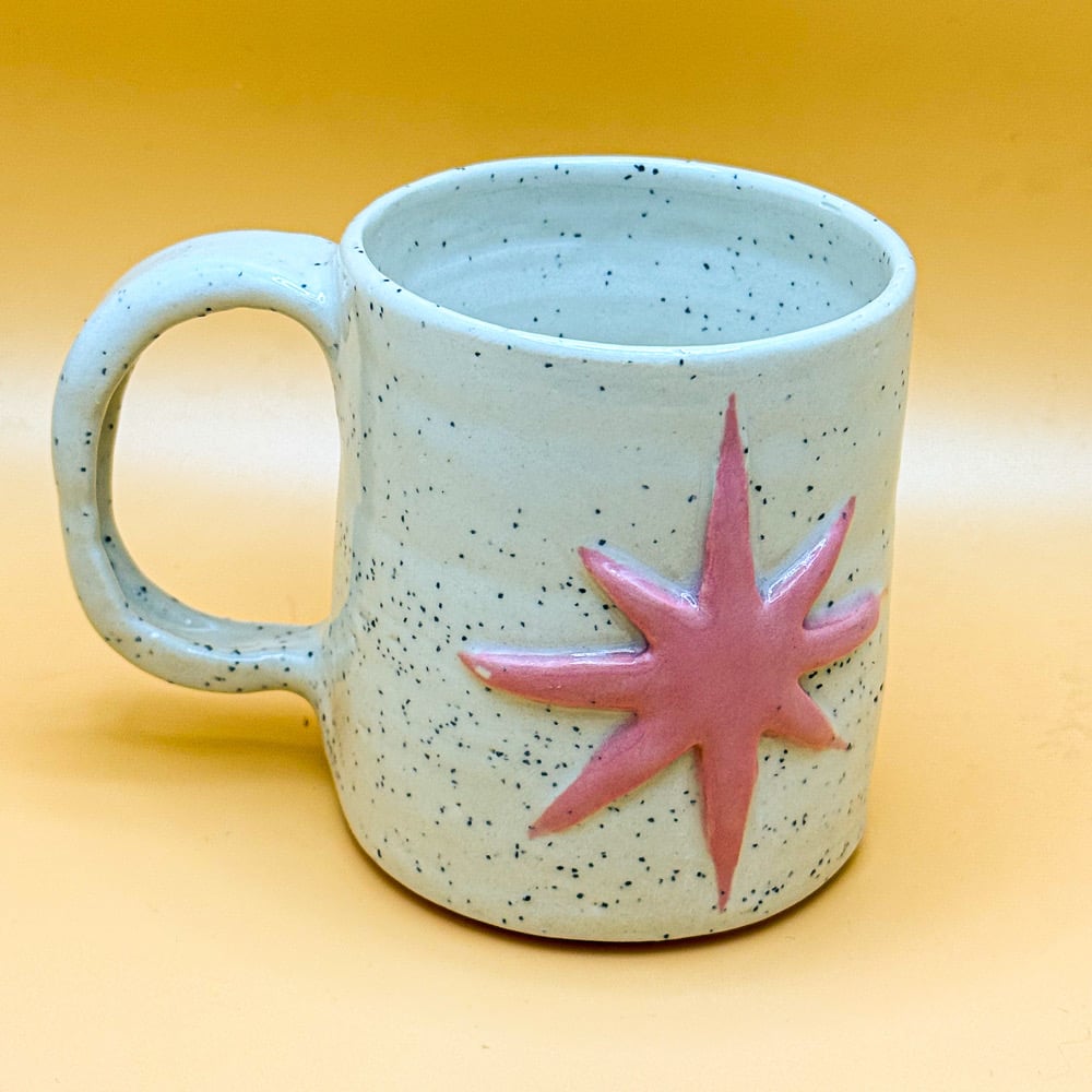 image of starburst speckled mug