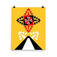 Image 2 of Mayan Temples Maze, Mayan Pyramid, Vocano Poster