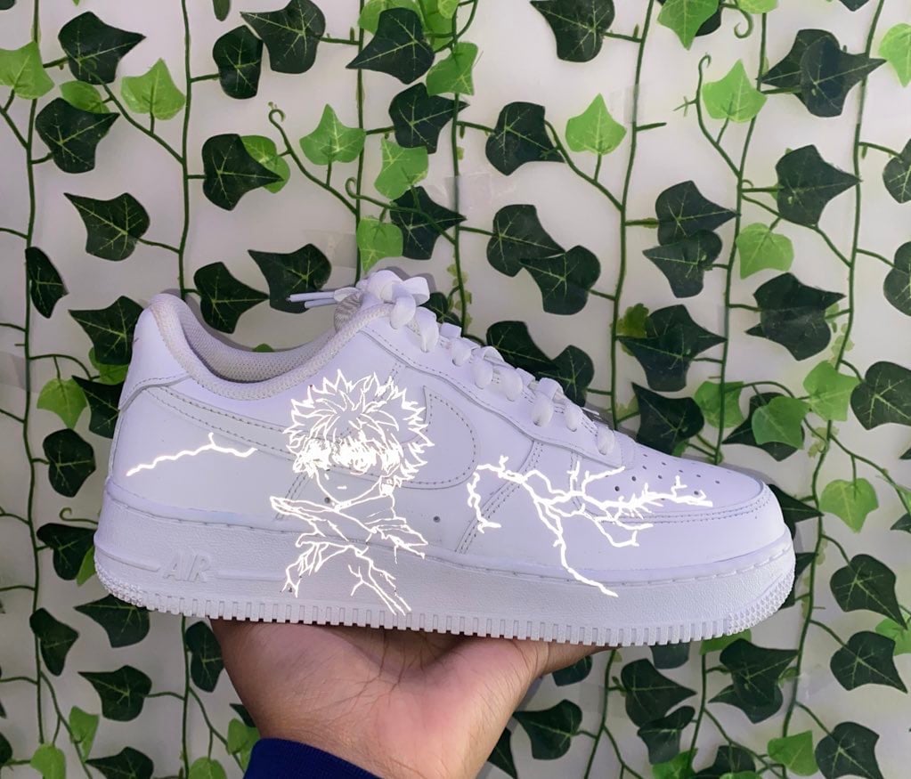 killua reflective air force 1