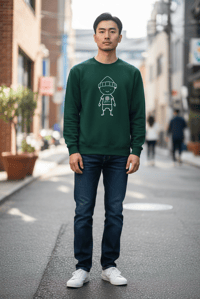 Image 3 of Get Use 2 It (Kool Kid) Crew Neck Green