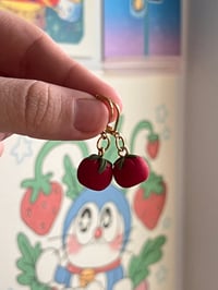 Image 5 of Tiny Tomato Dangle Earrings