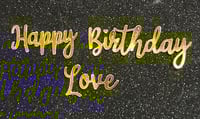 Image 6 of Cake script cake topper