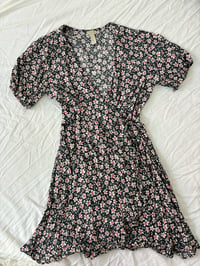 Image 1 of Black pink dress // 36