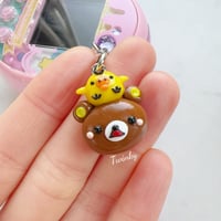 Image 1 of Rilakkuma Kiirotori Inspired Polymer Clay Charm