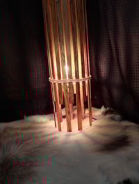 Image 5 of Reclaimed Rimu Lamp Wide Slatted