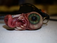 Image 13 of Twisty tongue pendant, OOAK Green Glow