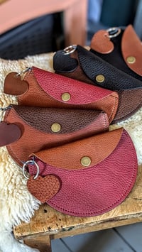 Image 2 of Luna Purse + Leather Heart Keyring