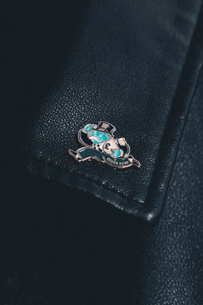monopoly man pin