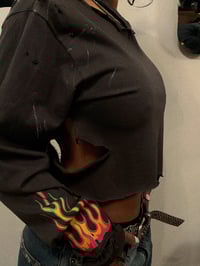 Image 2 of Rebel Flames Crewneck 