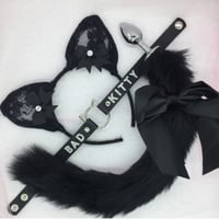 Black lace Kitten 🐈‍⬛🐾 petplay set 