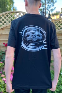 Image 2 of VAGSocietyUK Black Wheel T-Shirt
