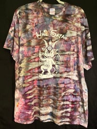 Image 1 of XL Hail Satan Tie Dye Shirt 6