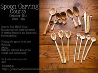 Image 1 of Spoon Carving Day Course October 15th
