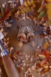 Image 2 of Autumn Mushroom earrings 