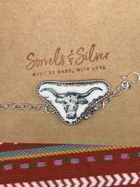 Image 3 of White Longhorn Bracelet 