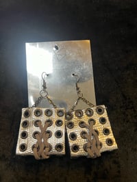 Image 2 of Braided Square Earrings