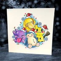 Premium Quality Christmas Pokemon Pals Card 