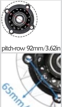 Image 5 of Pitbike Wheel to Split Sprocket Adapterl