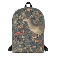 Image 1 of Boho Nature Cottagecore Inspired Deer In a Forest Backpack