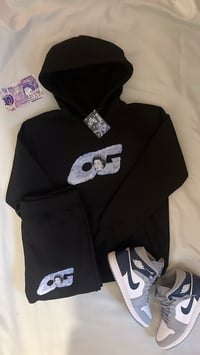 Image 2 of LIZZY ICE BLUE- BLACK TRACKSUIT 