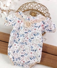 Image 2 of Newborn girl bodysuit for photoshoot | Zoe | floral